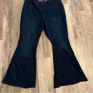 Judy Blue Deep Indigo Pull On Flare Jeans